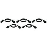 Tripp-Lite Standard Power Cord C14 to C13 Power Cable, 2 ft., 5-Pack