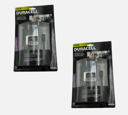 2 Pack Duracell Hi Performance 2.1 Amp AC Charger PRO151 for Samsung, Motorola, and More!