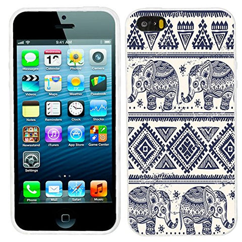 iPhone 5s Case, iPhone 5 Case, iPhone SE Case with Ethnic Cute Elephant Design
