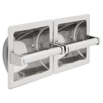 Franklin Brass 977 Recessed Twin Paper Holder, Bright Stainless Steel
