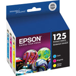 Epson 125 Multi-Pack Standard Capacity, Color Ink Cartridges T125520