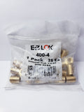 E-Z Lock 1/4-20 Insert For Hard Wood - Brass - 400-4 - Package Quantity of 25