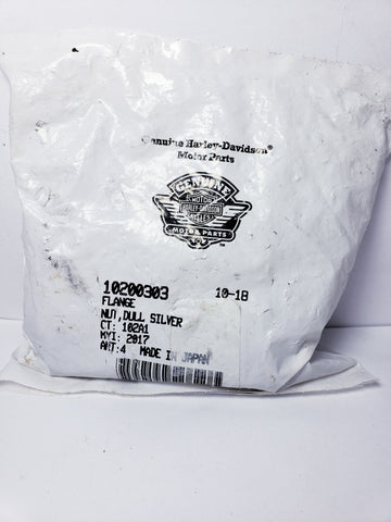 10200303 Harley Davidson Cylinder Head Flange Nuts, Package of 4