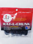 Hart Tackle Hart Rat L Chunk Black, Blue, Package of 5 along with 1 Rattle