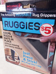 16 Rug Grippers, Ruggies Non-Slip Rug and Mat Rubber Grip. Reusable.