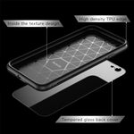 Aunote iPhone 8 Case, iPhone 7 Case,Tempered Glass Hard Shell, TPU Soft Edge