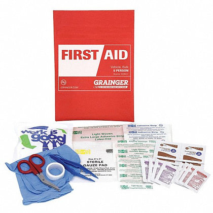 2 Pack Grainger Bulk First Aid kit, Fabric, 5 Person