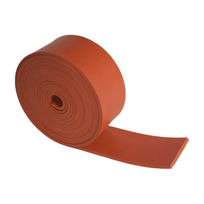 DOBTIM Red Rubber Strips 1/8 (.125)" Thick X 2" Wide X 10'Long, Solid Rubber Rolls Use for Gaskets DIY Material, Supports, Sealing, Bumpers, Protection, Abrasion