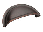 Oil Rubbed Bronze - Cup Pull 3" CC - Amerock BP4235ORB Package of 2
