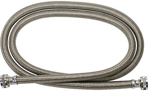 GE WX14X10005 Polymer Coated Braided Washer Hoses. 4-Feet. 2-Pack