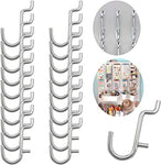 Metal Pegboard Hook J Style for Peg Board Tool Organizer 100 Pieces
