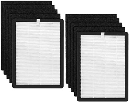 Veva Premium HEPA Replacement Filter 2 Pack Including 4 Carbon Pre Filters Compatible with Veva ProHEPA 9000 Air Purifier