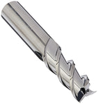 YG-1 28593 Carbide Alu-Power End Mill, 3 Flute, 45 Degree Helix, Regular Length, Square, Uncoated Finish, 3" Length, 1/2"