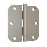 15 Pack Clearance Residential Door Hinges - Plain Bearing Satin Nickel 3.5" Inches With 5/8" Radius