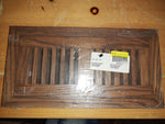 Oak Praline Wood Floor Register Vent, Flush Mount with Frame, 4x10 Inch