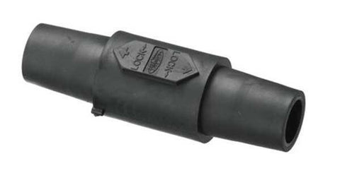 Hubbell HBLDFBK Double Connector,300/400A,Black