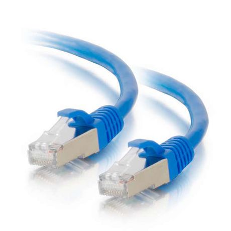 C2G 5 or 7ft Cat5e Molded Shielded (STP) Network Patch Cable - Blue