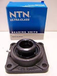NTN Ultra-Class UELFU-1.7/16 4-Bolt Flange Bearing 1-7/16" Bore Eccentric Lock