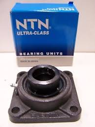 NTN Ultra-Class UELFU-1.7/16 4-Bolt Flange Bearing 1-7/16" Bore Eccentric Lock