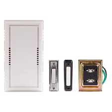 Hampton Bay Wired Door Chime Deluxe Contractor Kit 2 push buttons 1003 008 631