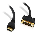 GearIT 25 FT HDMI to DVI Cable, High Resolution and Speed, Bi-Directional