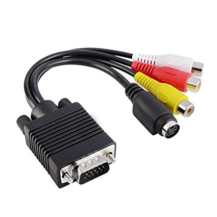 Insten VGA to S-Video / 3 RCA Adapter