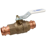 1 1/4 in. Bronze Alloy Lead-Free Press Two-Piece Full Port Ball Valve
