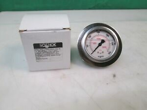 NOSHOK 25-911-3000-psi/kPa Pressure Gauge, 1/4" 3000 psi