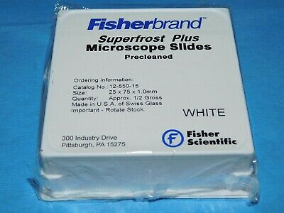 Superfrost Plus Fisherbrand Microscope Slides 12-550-15