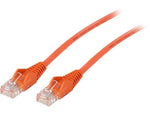 Cat5e 350MHz Snagless Molded Patch Cable (RJ45 M/M) - Orange, 3-ft.