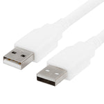 Evercoss 3 Feet USB 2.0 A Male to A Male Cable, White
