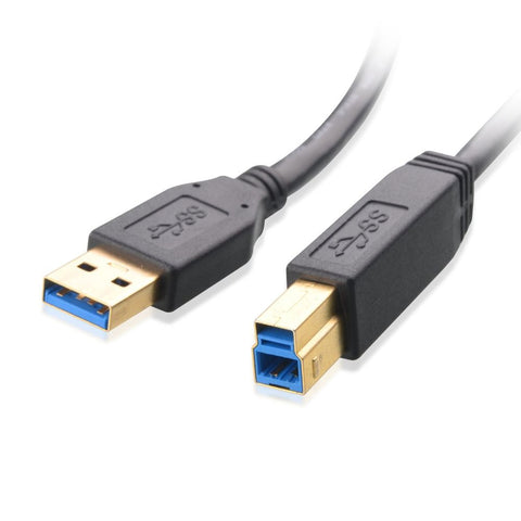 Cable Matters Superspeed USB 3.0 Type A to B Cable in Black, 6 feet